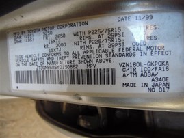 2000 Toyota 4Runner SR5 Silver 3.4L AT 2WD #Z24735